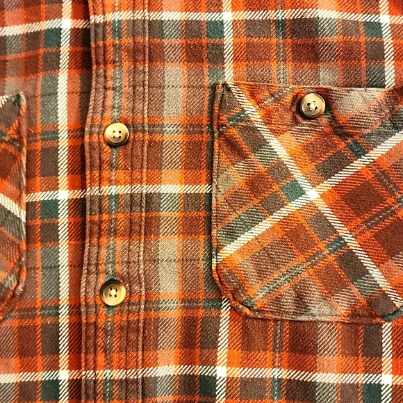 Ruff Hewn 100% cotton flannel long sleeve shirt - Picture 2 of 4